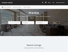 Tablet Screenshot of hotelierworld.com